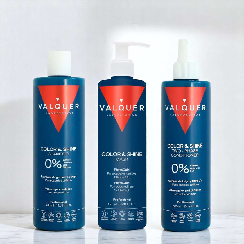 Color and Shine Enhancer Pack for Colored Hair - Shampoo, Mask and Bi-Phase Conditioner - 1000 ml