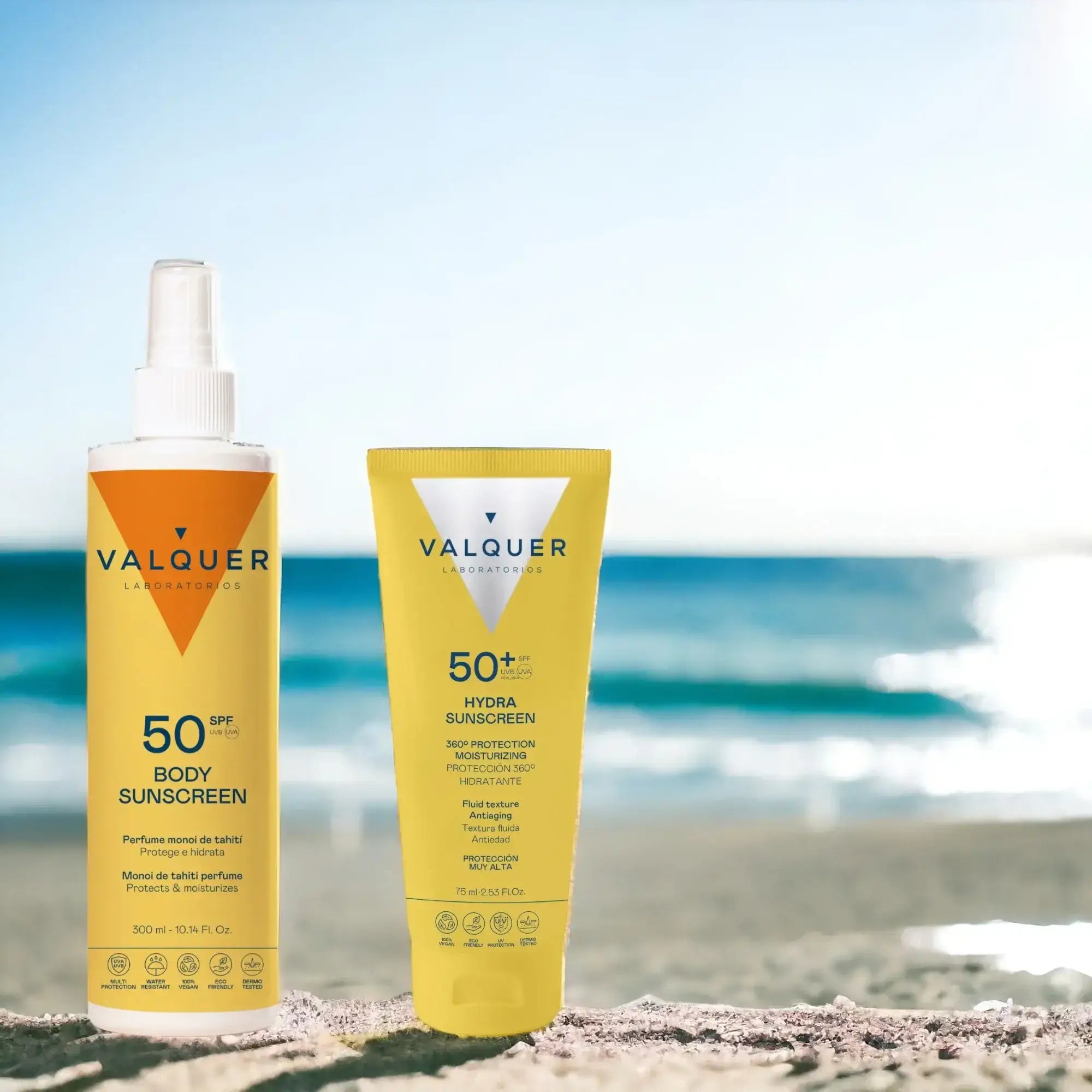 Complete Sun Protection Pack: Hydra Sunscreen Facial SPF 50+ and Body SPF 50 - 375 ml