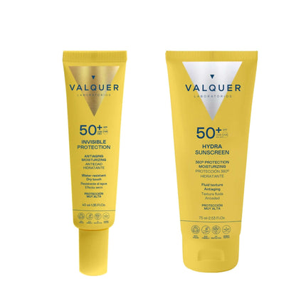 Pack Solar Facial Invisible Protection e Hydra Sunscreen SPF 50+
