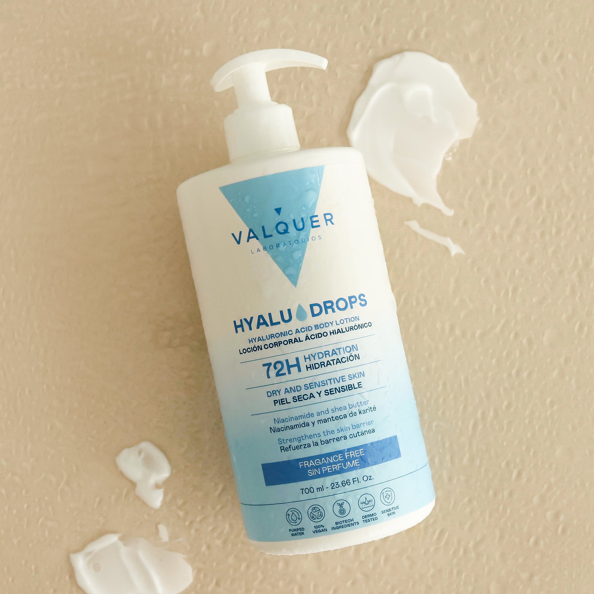 Hyaludrops Fragrance-Free Body Lotion – 72H Hydration – 700 ml