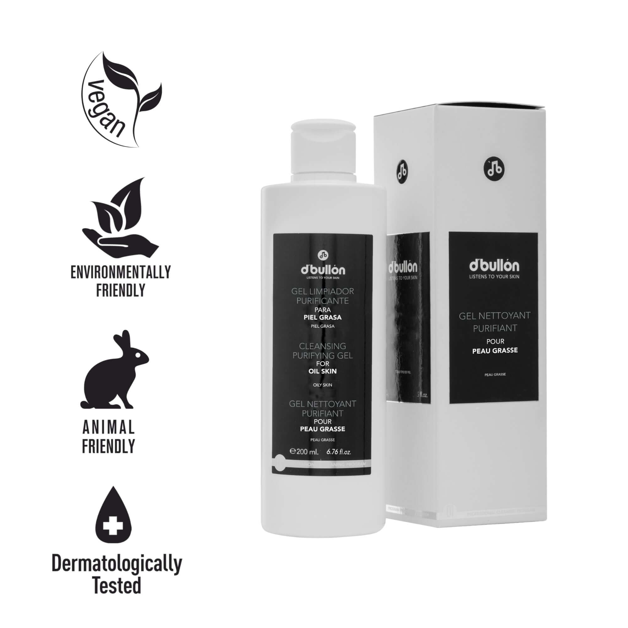 Purifying facial cleansing gel - 200 ml