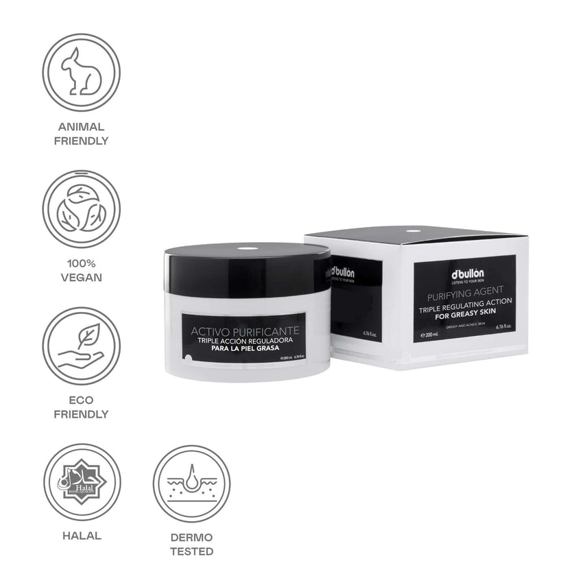 Purifying facial active oily skin