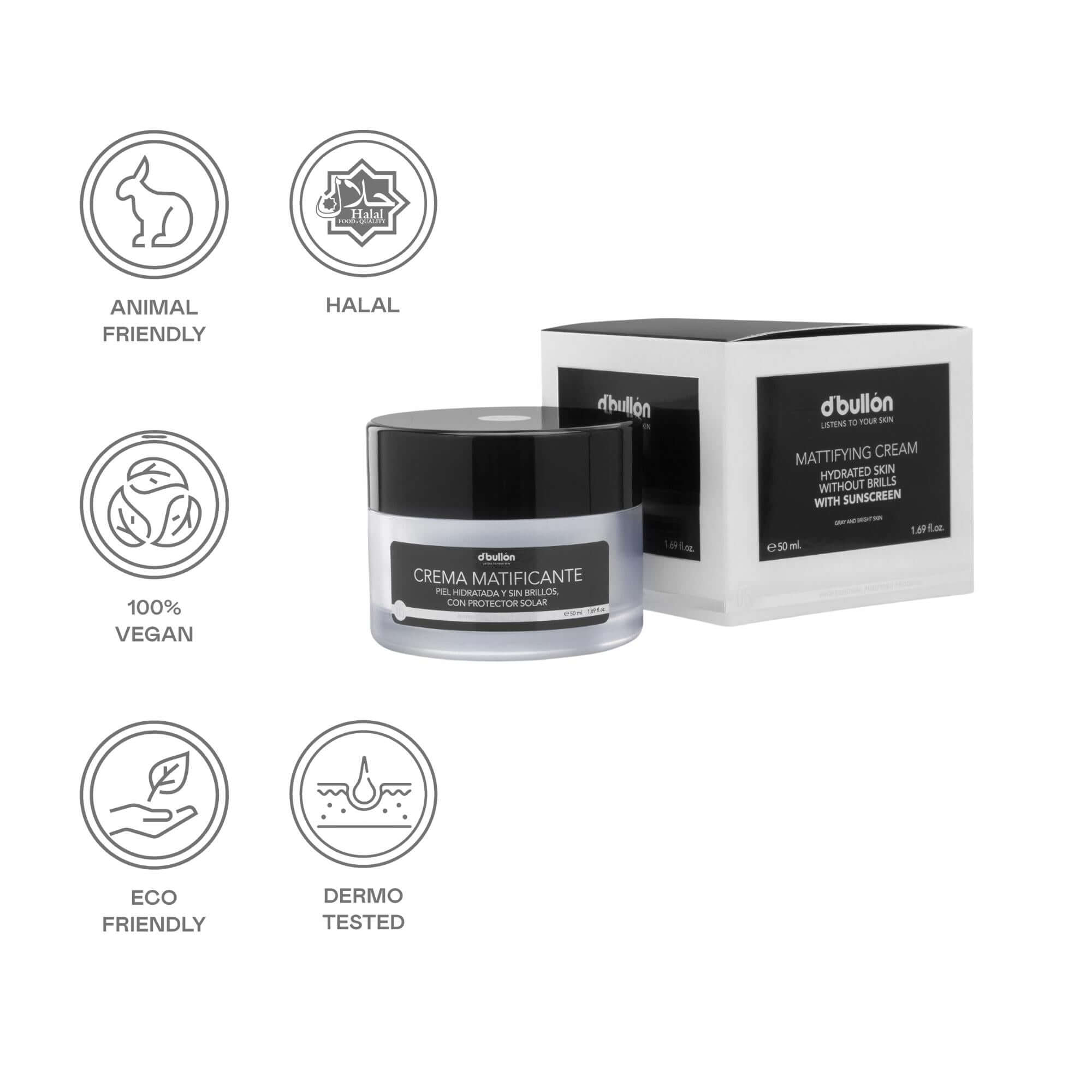 Crème visage matifiante Peaux grasses - 50 ml
