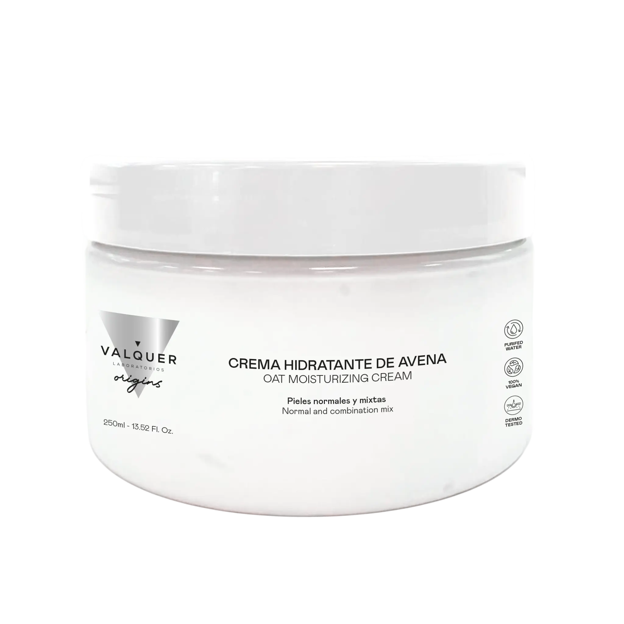 Crema facial hidratante de Avena