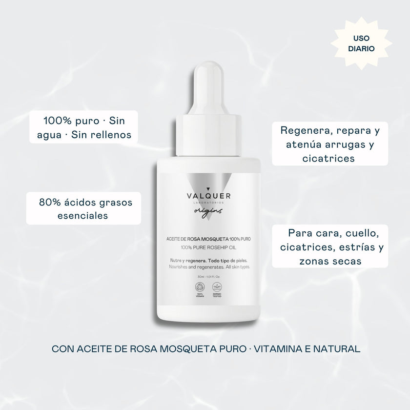 Sérum aceite rosa mosqueta 100% puro - 30 ml