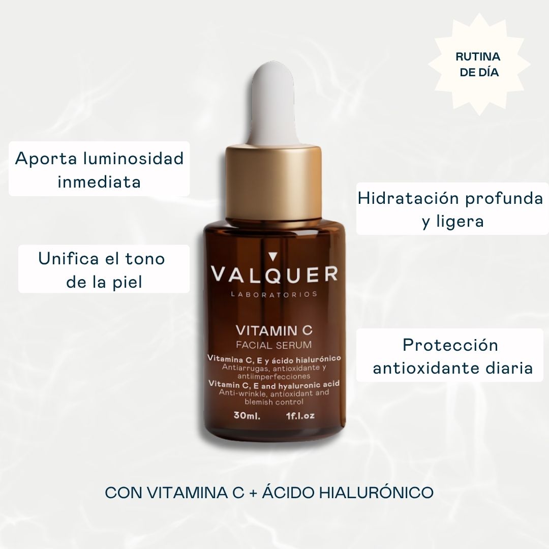 Sérum Facial de Vitamina C & Ácido Hialurónico - 30ml
