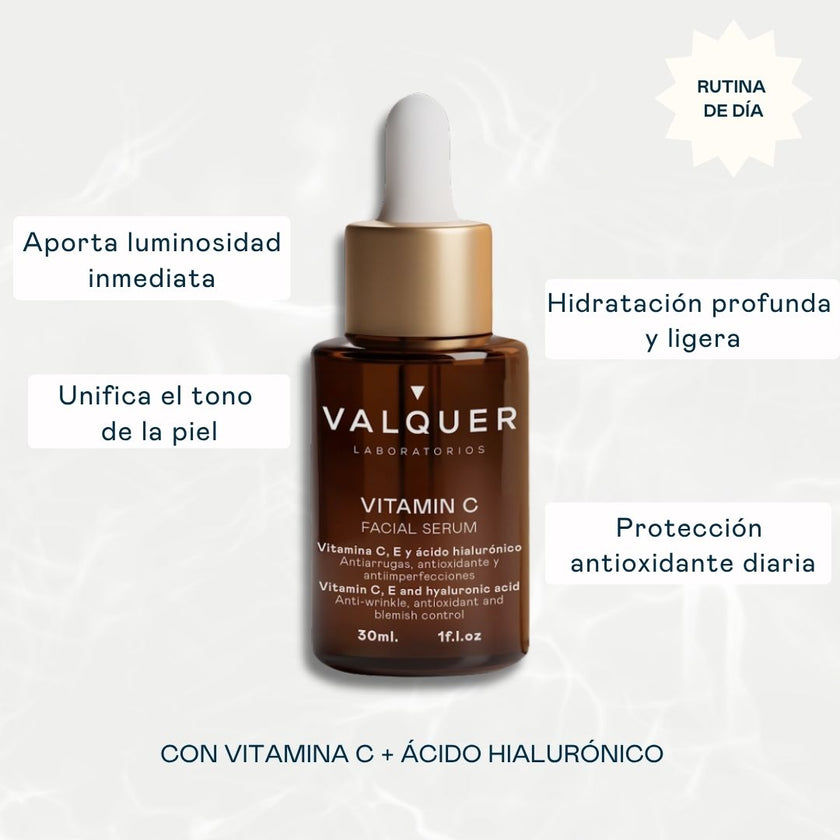 Sérum Facial de Vitamina C & Ácido Hialurónico - 30ml