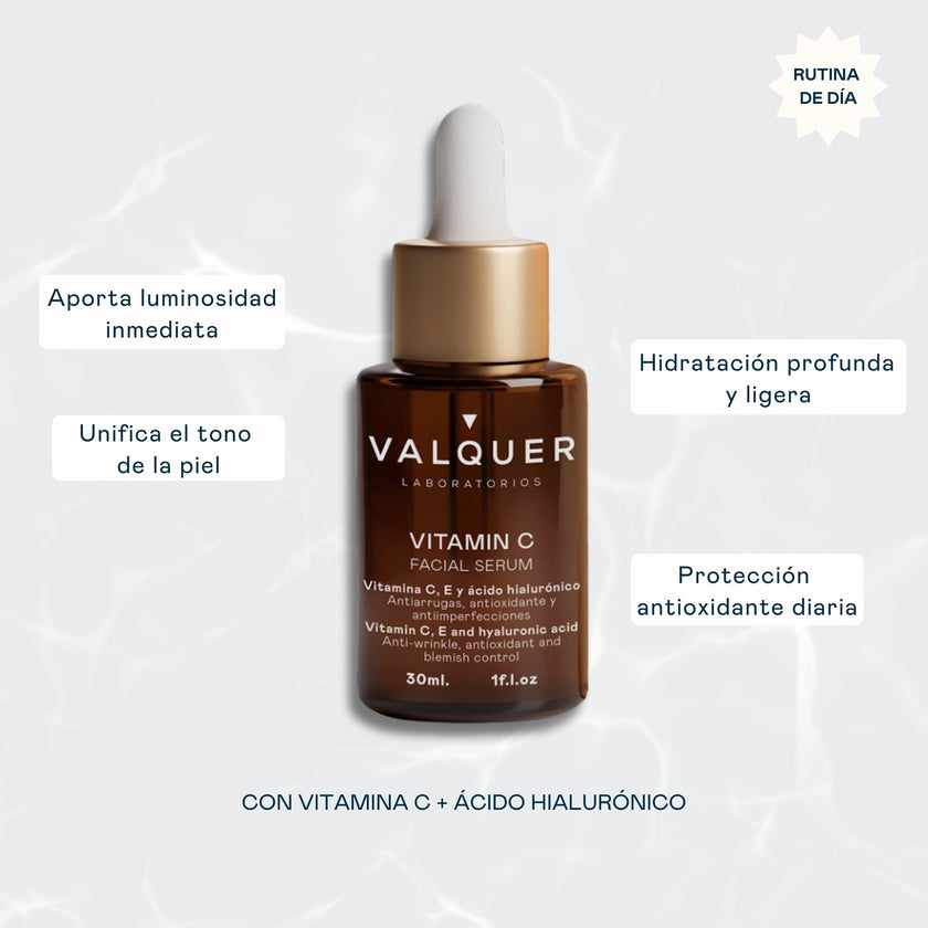 Sérum Facial de Vitamina C & Ácido Hialurónico - 30ml