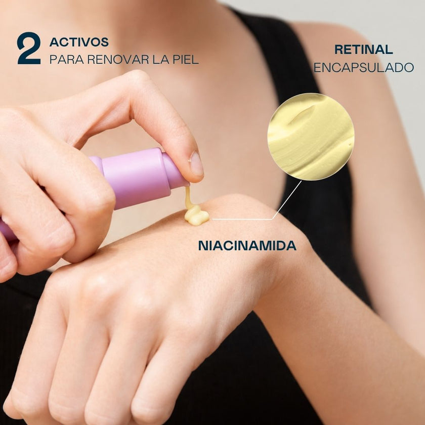 Crema Facial con Retinal Vitamin A-Sleep - 0,1% y 0,2% - 30 ml