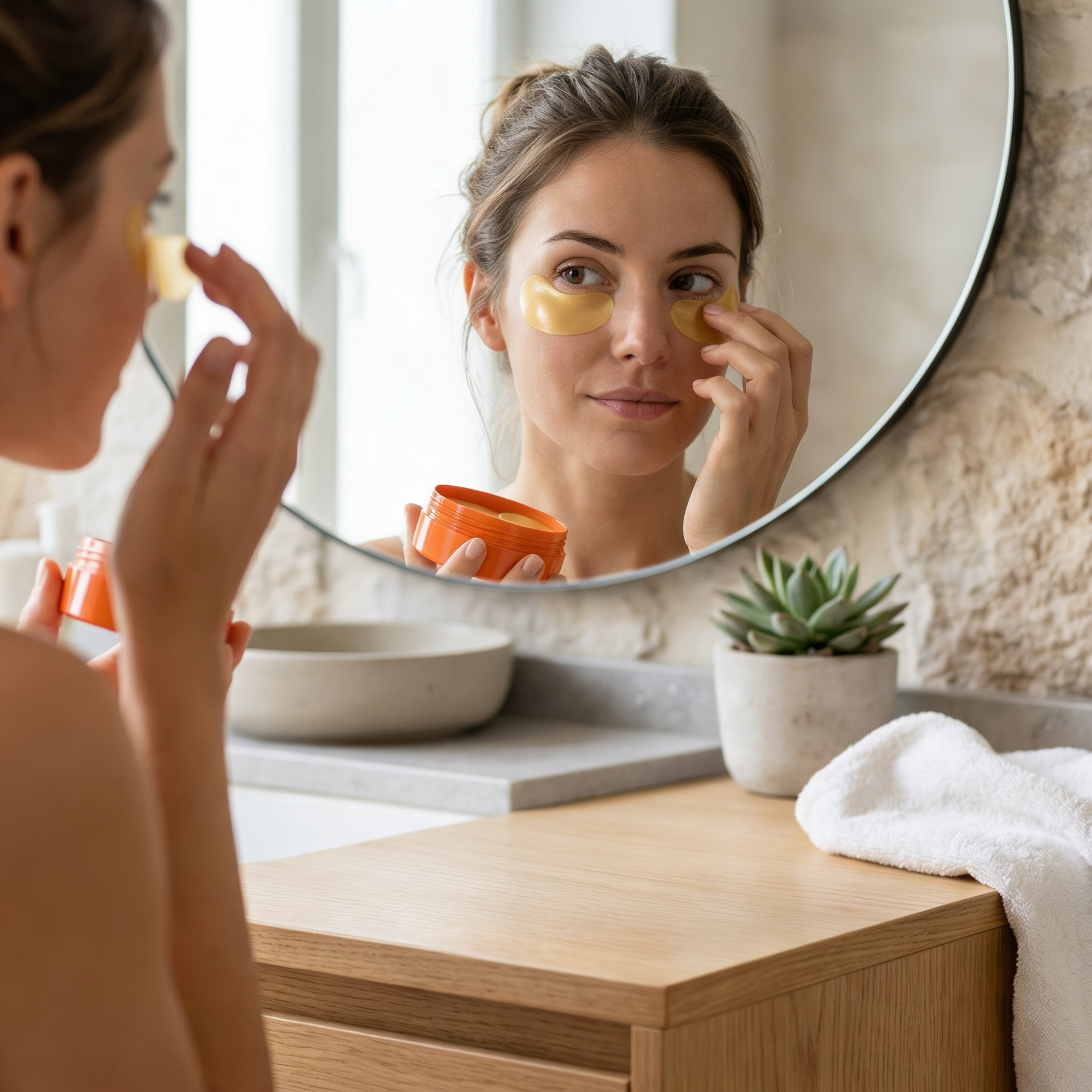Parches para Contorno de Ojos con Vitamina C - 60 ud.