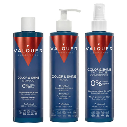 Color and Shine Enhancer Pack for Colored Hair - Shampoo, Mask and Bi-Phase Conditioner - 1000 ml