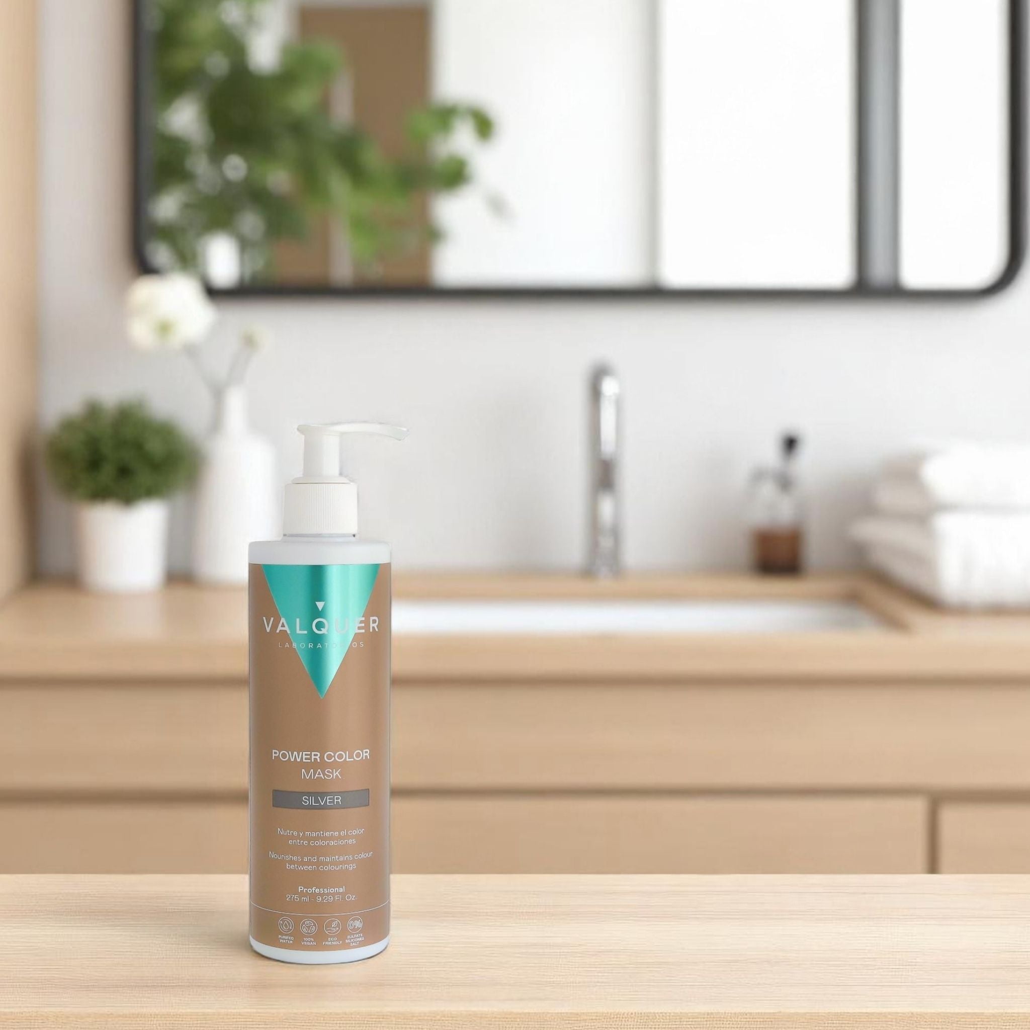 Mascarilla color gris plata - Power Color - 275 ml