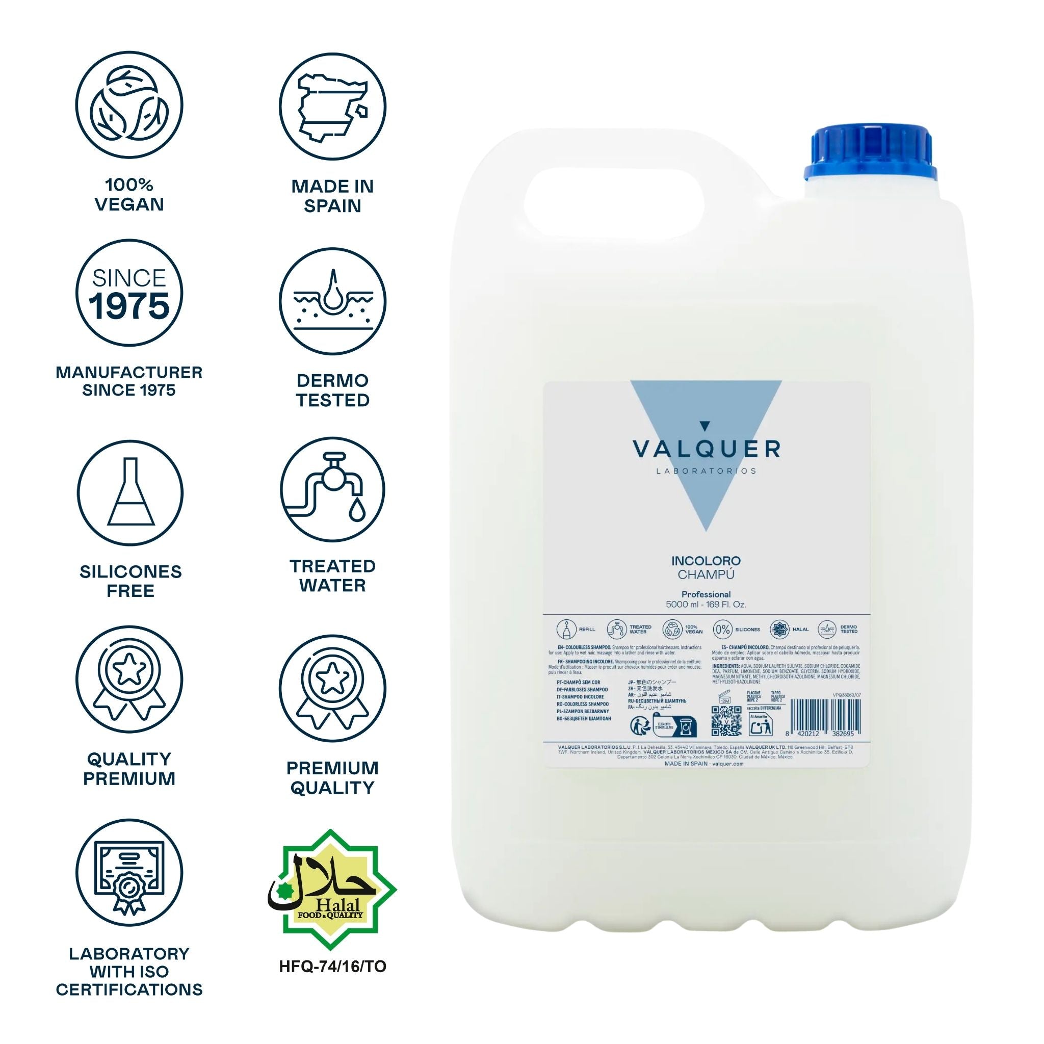 Champú incoloro - 5000 ml