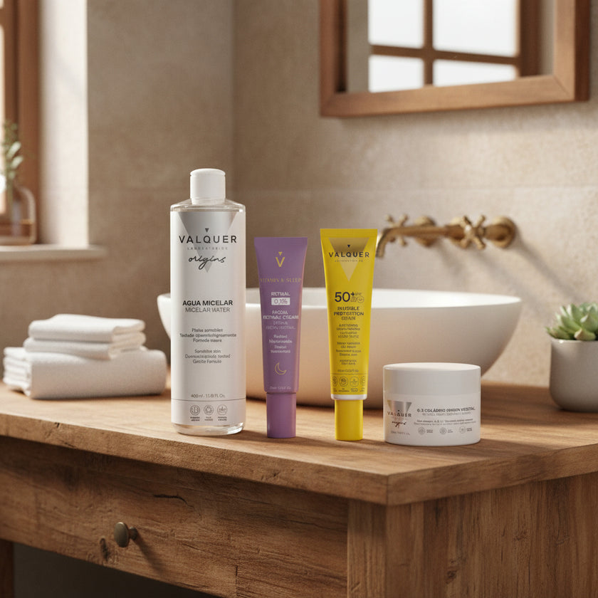 Pack Agua Micelar + Retinal + Invisible Protection + Crema Colágeno - Limpieza, Renovación e Hidratación con Protección Solar