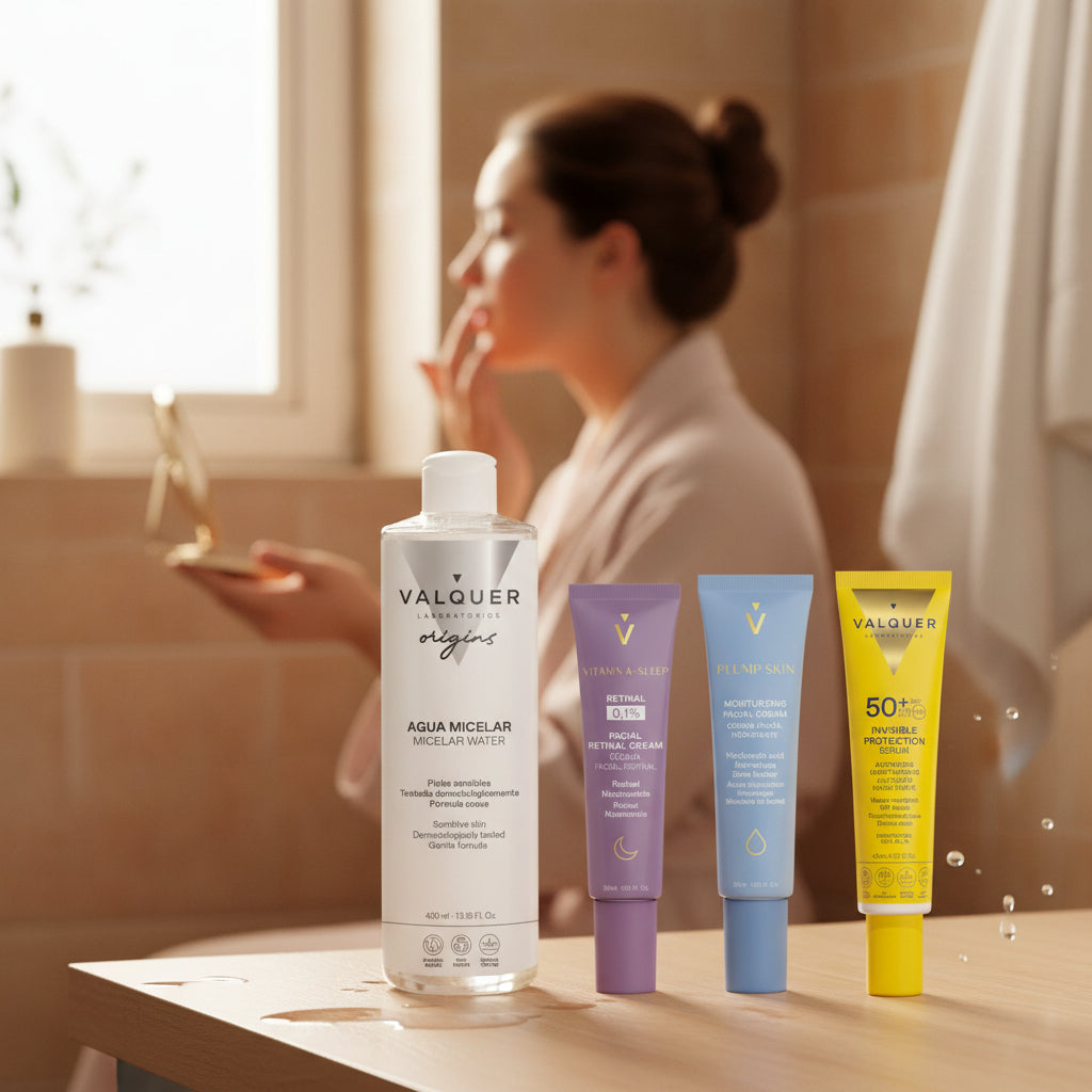 Pack Agua Micelar + Plump + Retinal + Invisible Protection - Limpieza, Nutrición y Protección Solar