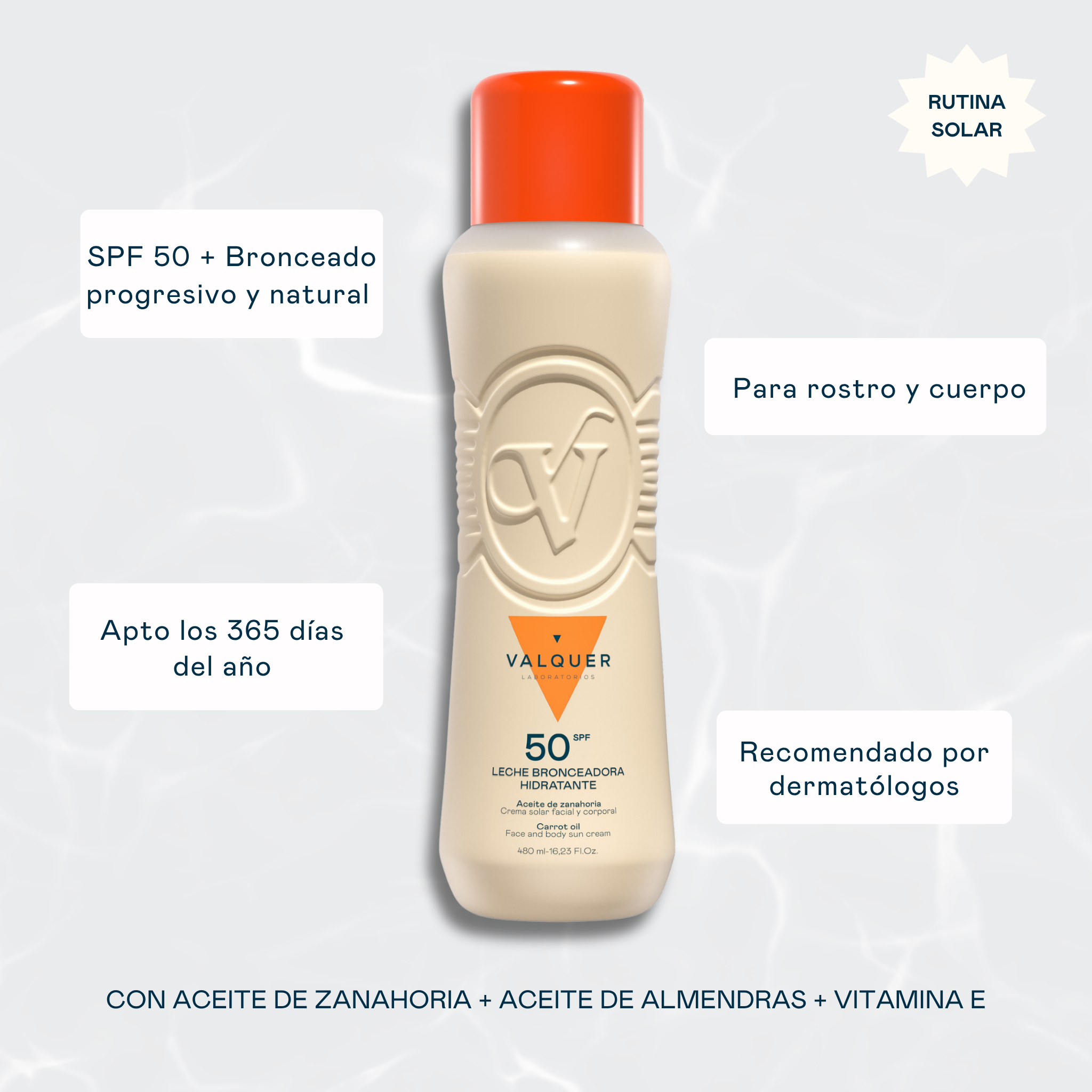 Beneficios Bronceador zanahoria SPF 50
