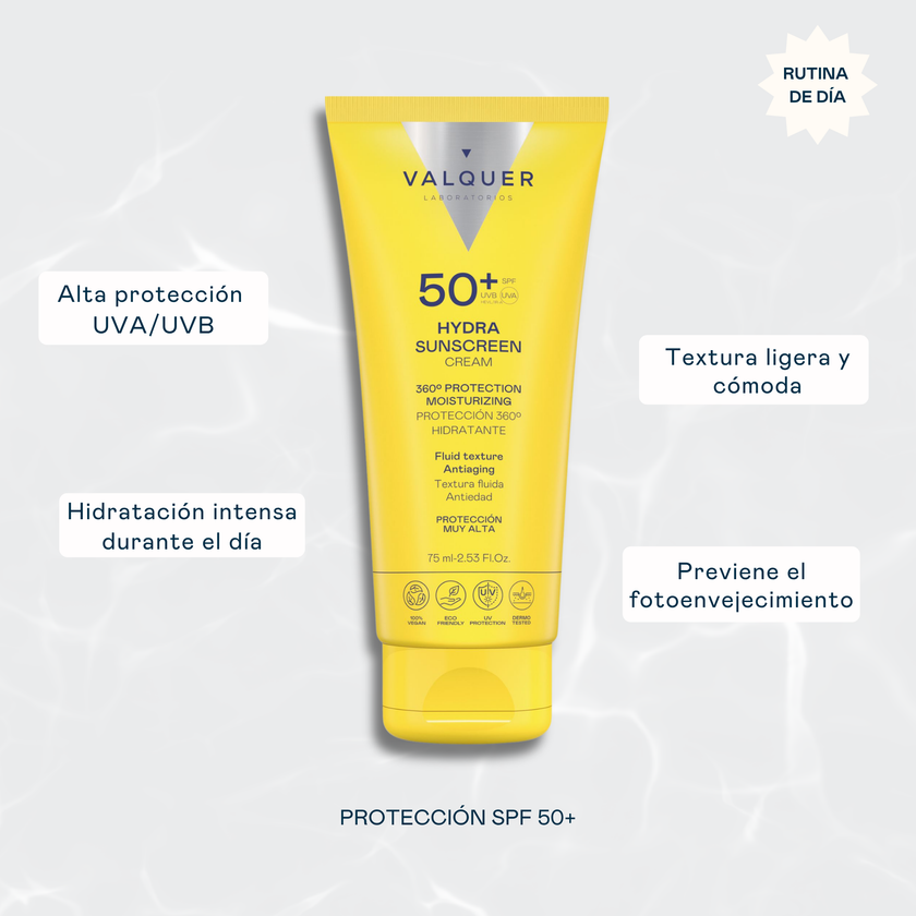 Beneficios Crema Facial Hydra Sunscreen SPF 50+ Protección 360º