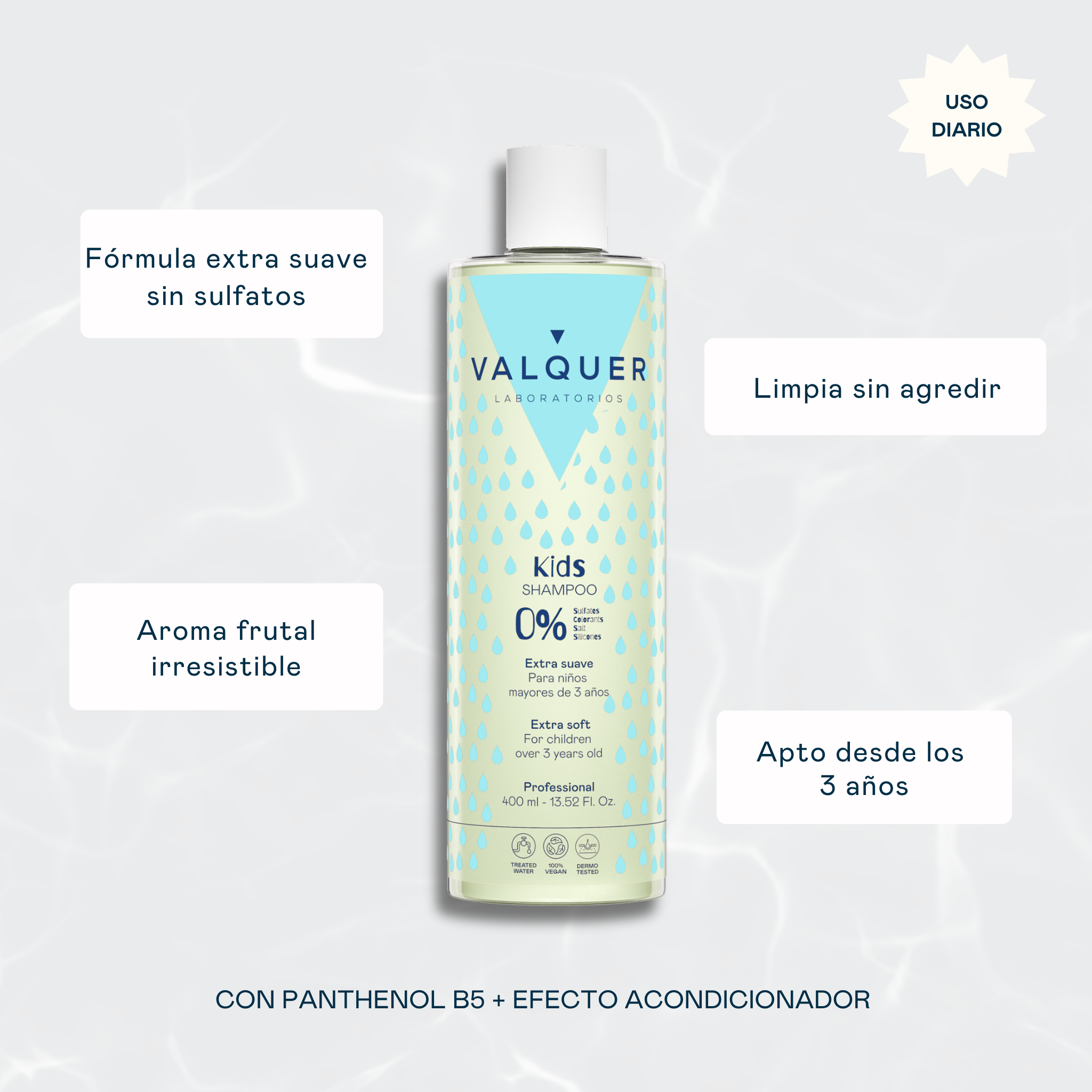 Beneficios champu para niños