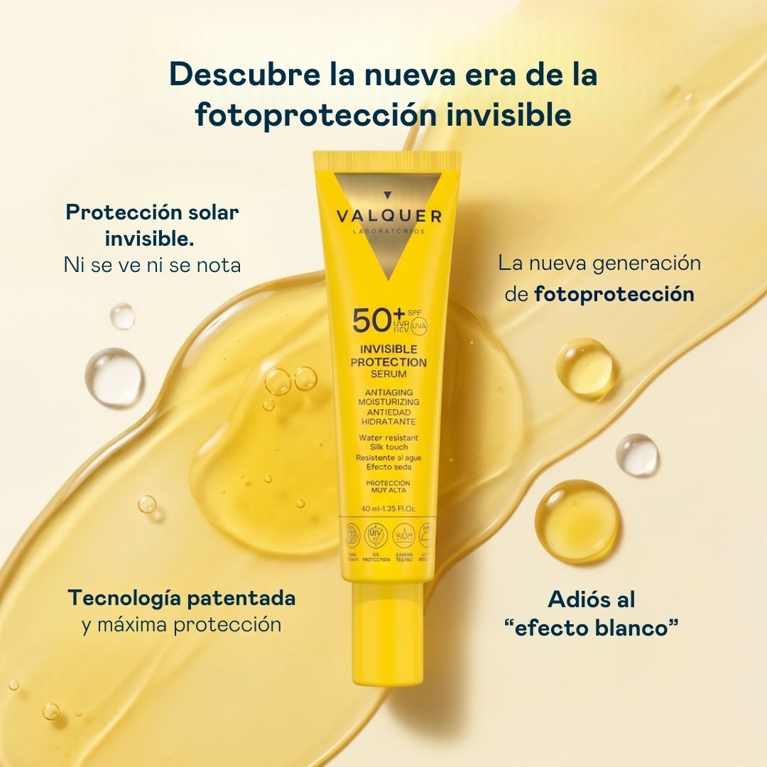 Sérum Solar Facial Invisible Protection SPF 50+ Antiedad e Hidratante - 40 ml