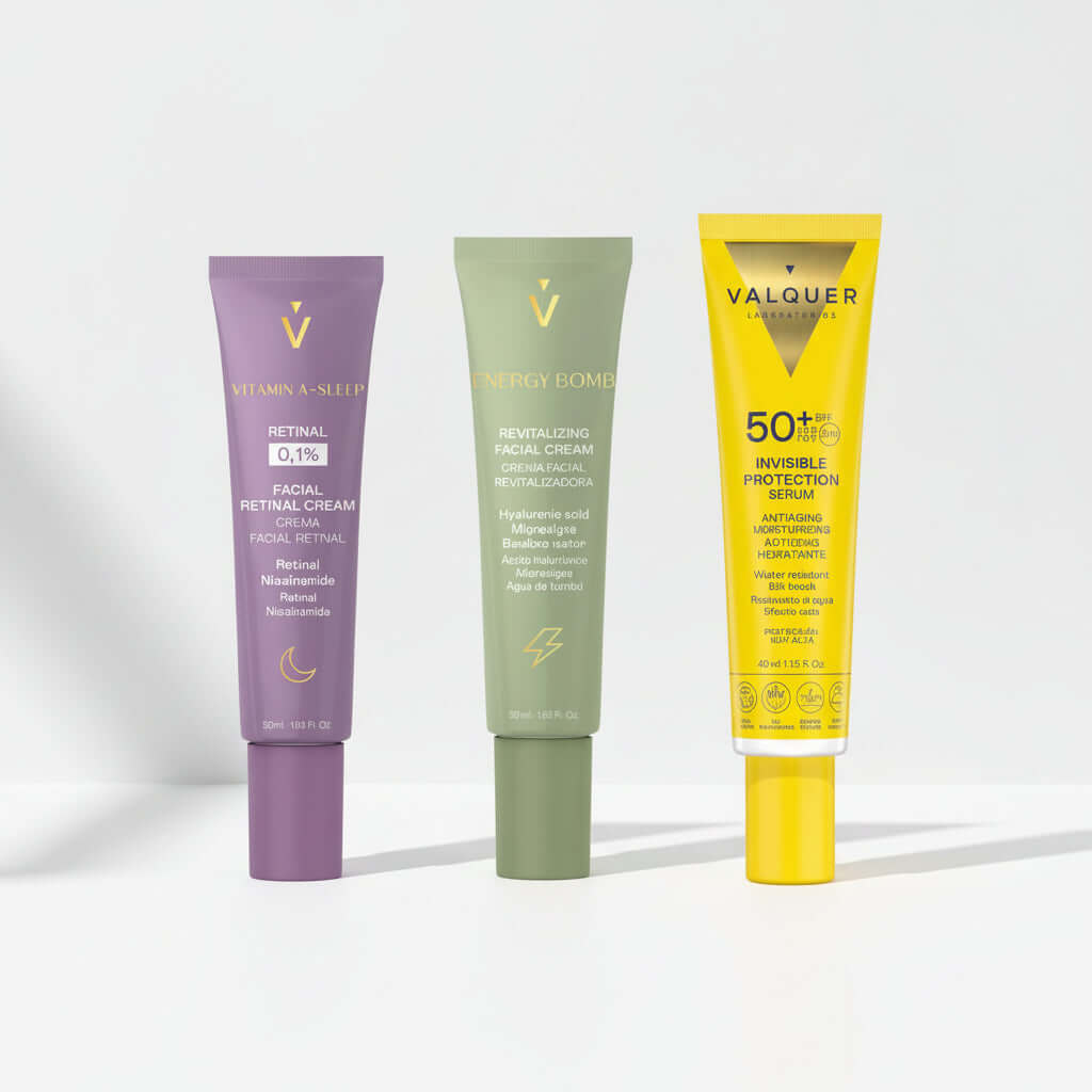 Pack Energy Bomb + Rétinal + Protection Invisible SPF 50+ - Hydratation, Rénovation et Protection Solaire