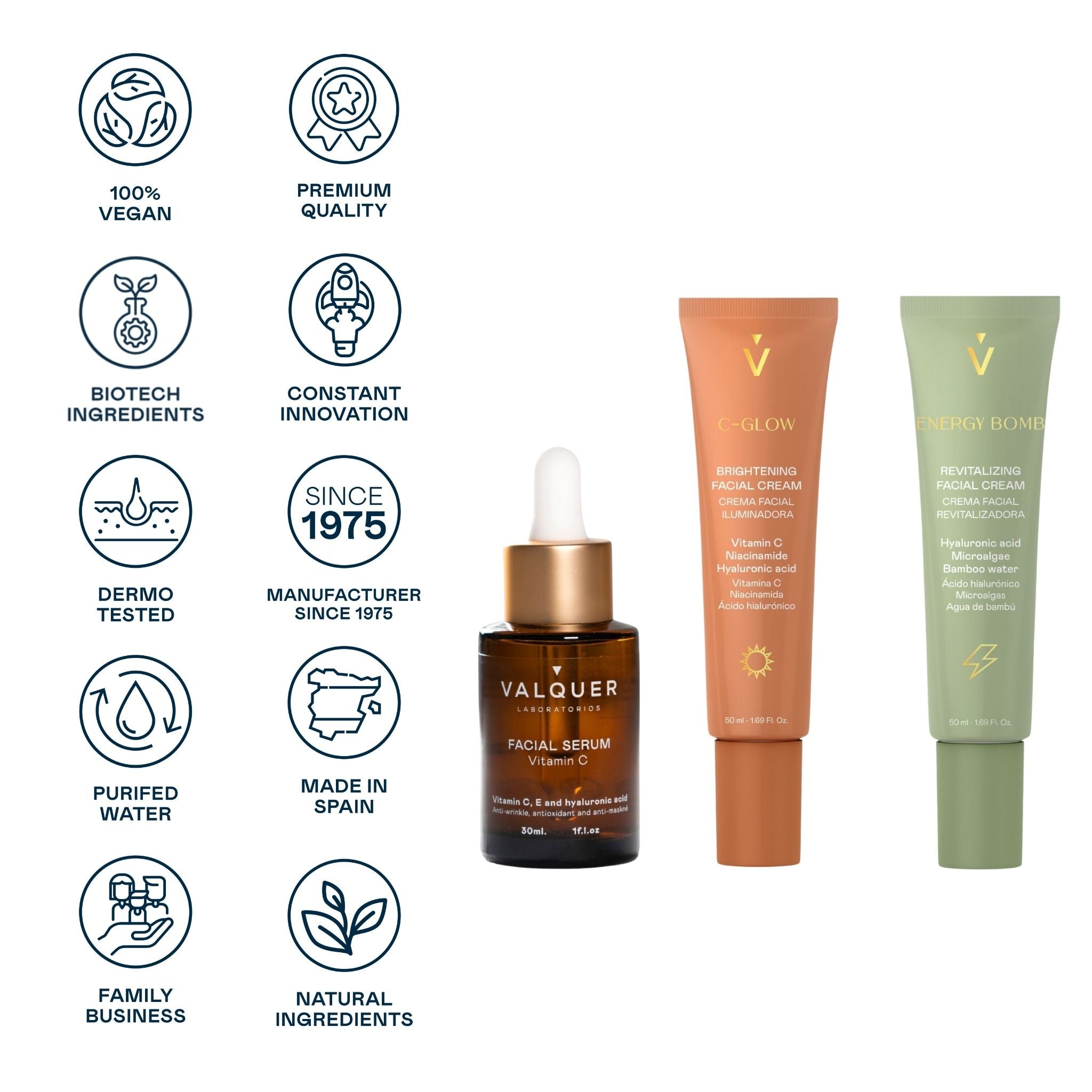 Pack Energy Bomb + C-Glow + Serum Vitamina C - Hidratación, Luminosidad y Energía