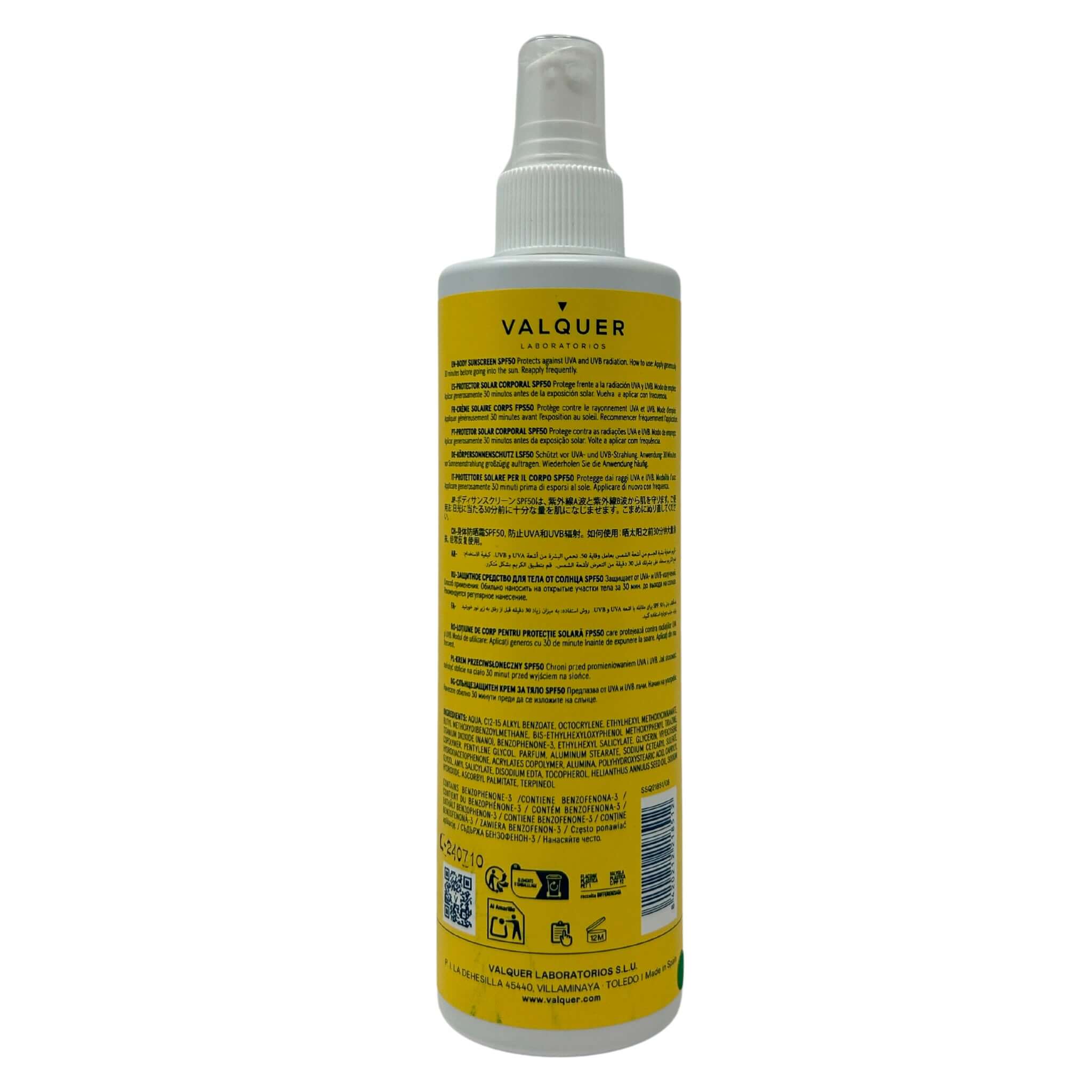 Etiqueta protector solar