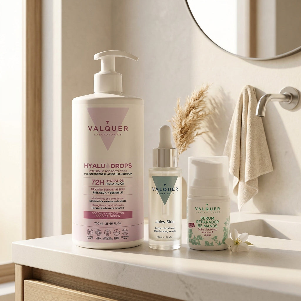 Pack Hidratación Rostro, Cuerpo y Manos con Ácido Hialurónico – Coco y Algodón