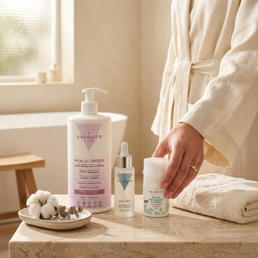Pack Hidratación Rostro, Cuerpo y Manos con Ácido Hialurónico – Coco y Algodón