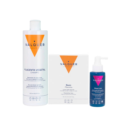 Pack Anticaída Total – Placenta Vegetal Champú + Ampollas + Shock ADN Molecular - 780 ml