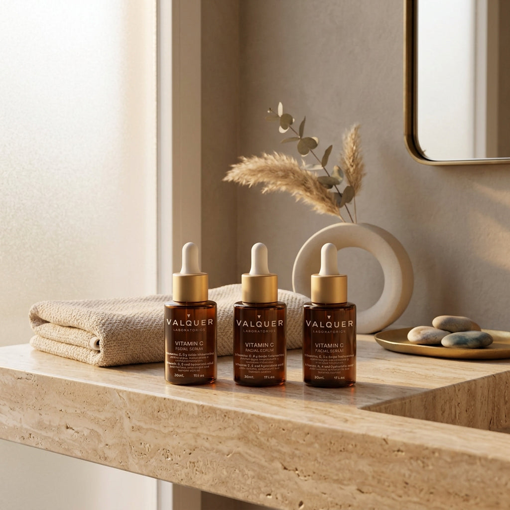 Pack x3 Sérum Facial Vitamina C + Ácido Hialurónico - Luminosidad e Hidratación