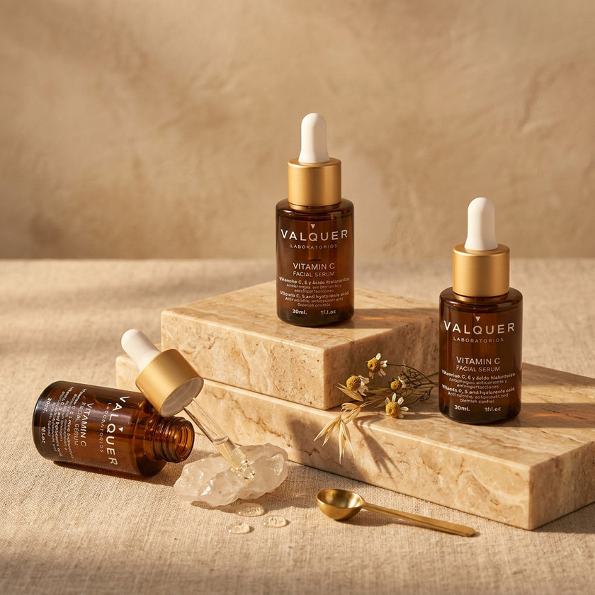 Pack x3 Sérum Facial Vitamina C + Ácido Hialurónico - Luminosidad e Hidratación