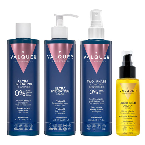 Pack Ultrahidratación Total – Champú + Mascarilla + Acondicionador + Sérum Argán