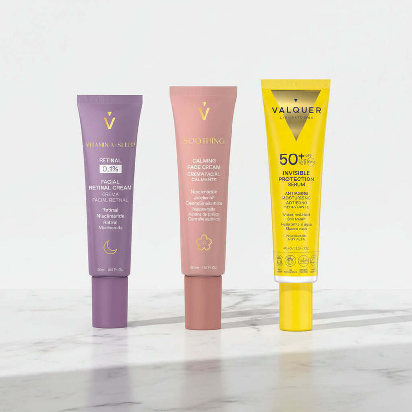 Pack Apaisant + Rétinal + Protection Invisible SPF 50+ - Apaise, Rénove et Protège du Soleil