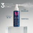 Sérum Stop Loss Molecular DNA Shock Valquer con sus 3 activos clave para fortalecer el cabello: ADN molecular, tripéptidos y vitaminas B3 + B6
