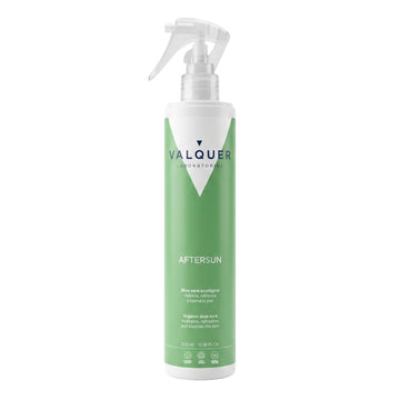 Aftersun corporal de Valquer con aloe vera ecológico que hidrata, refresca y calma la piel, 300 ml.