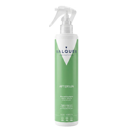 Aftersun corporal de Valquer con aloe vera ecológico que hidrata, refresca y calma la piel, 300 ml.