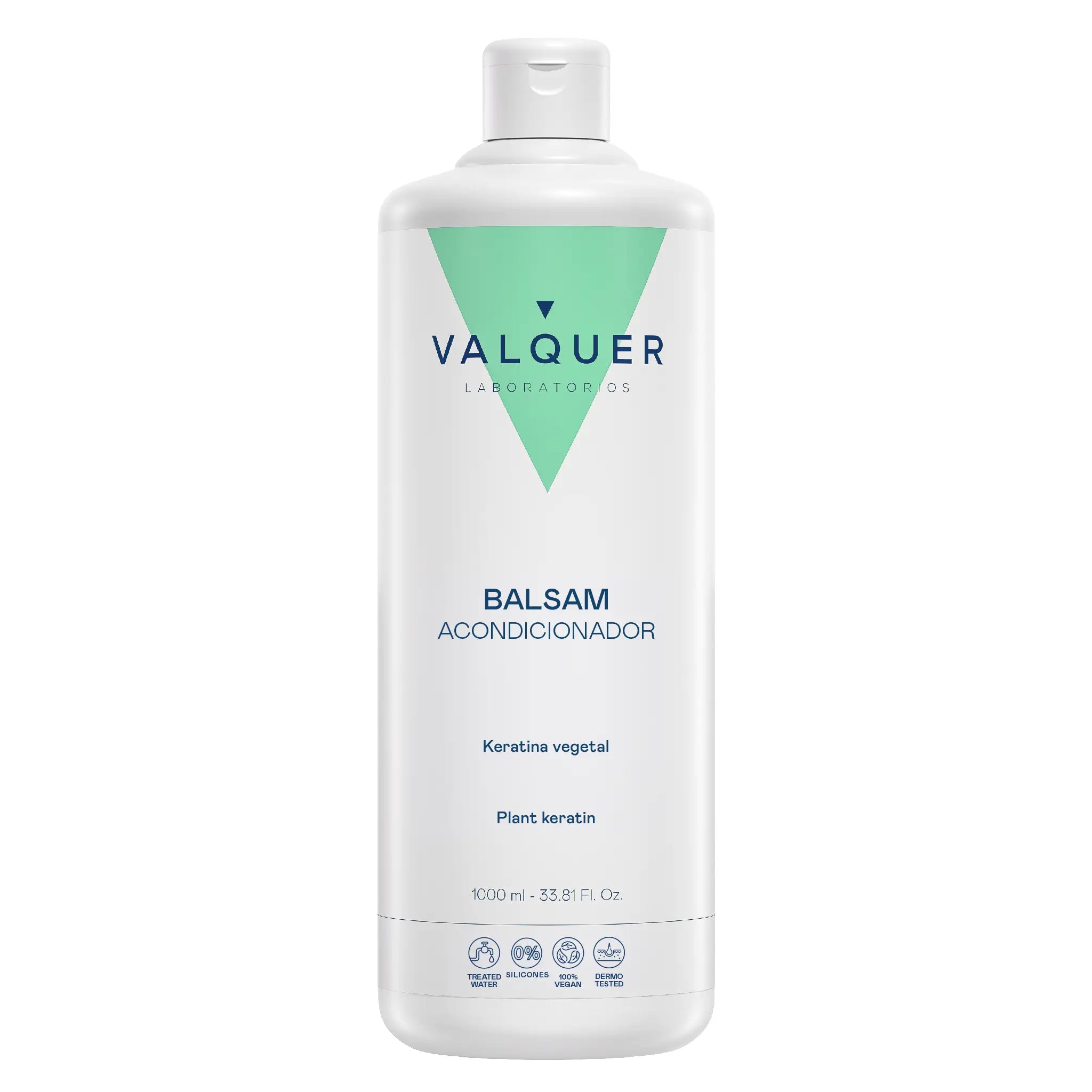 Bálsamo acondicionador Valquer con keratina vegetal en formato profesional de 1000 ml