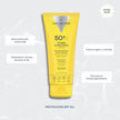 Beneficios de la crema solar facial Hydra Sunscreen SPF 50+: protege frente a UVB, UVA, IR y luz azul, hidrata y ayuda a prevenir el fotoenvejecimiento