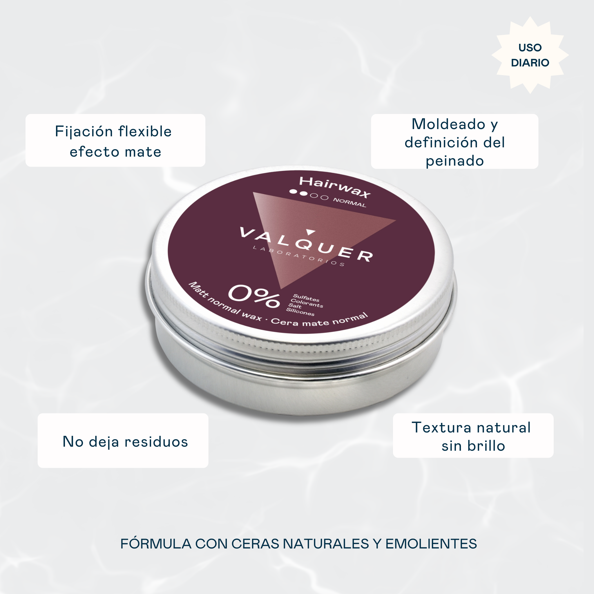 beneficios Cera Capilar Mate Fijación Normal