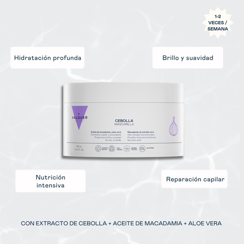 beneficios mascarilla de cebolla para el cabello