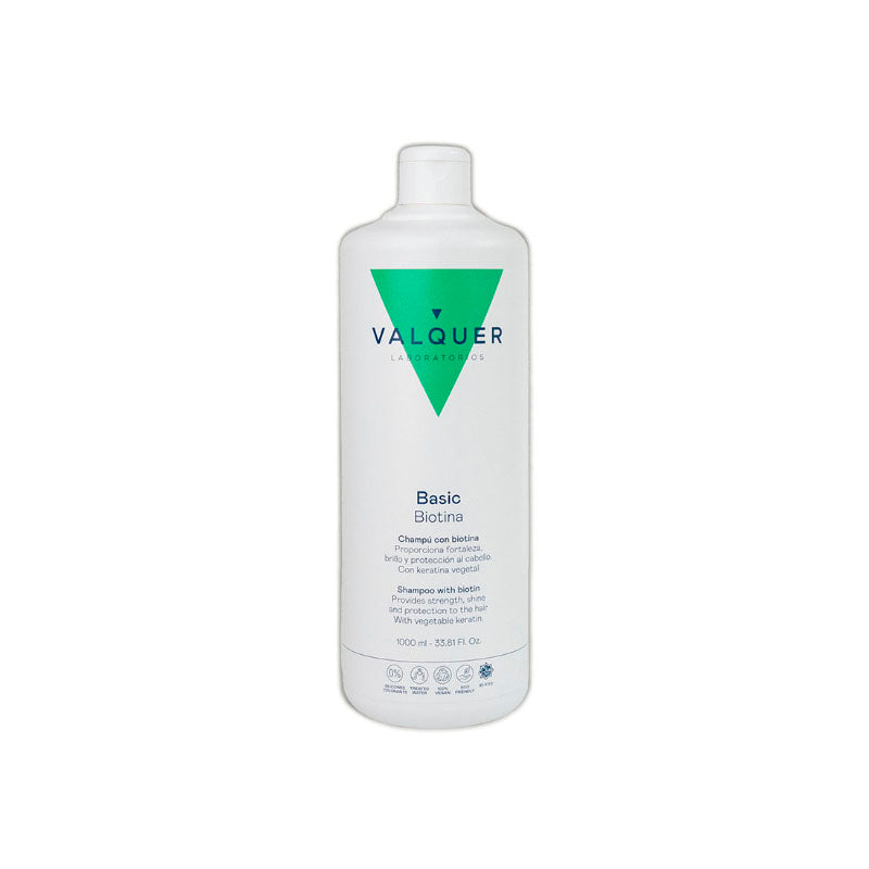 champú con biotina y keratina vegetal