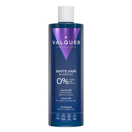 Champú para cabello blanco y gris