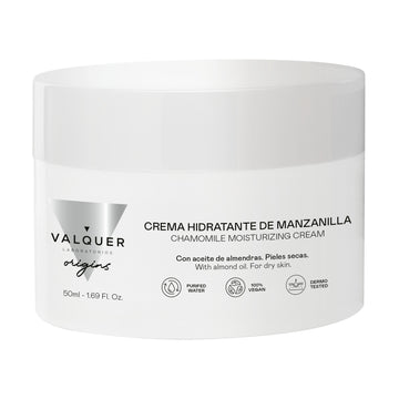 Crema Hidratante de Manzanilla de Valquer Origins con aceite de almendras para pieles secas

