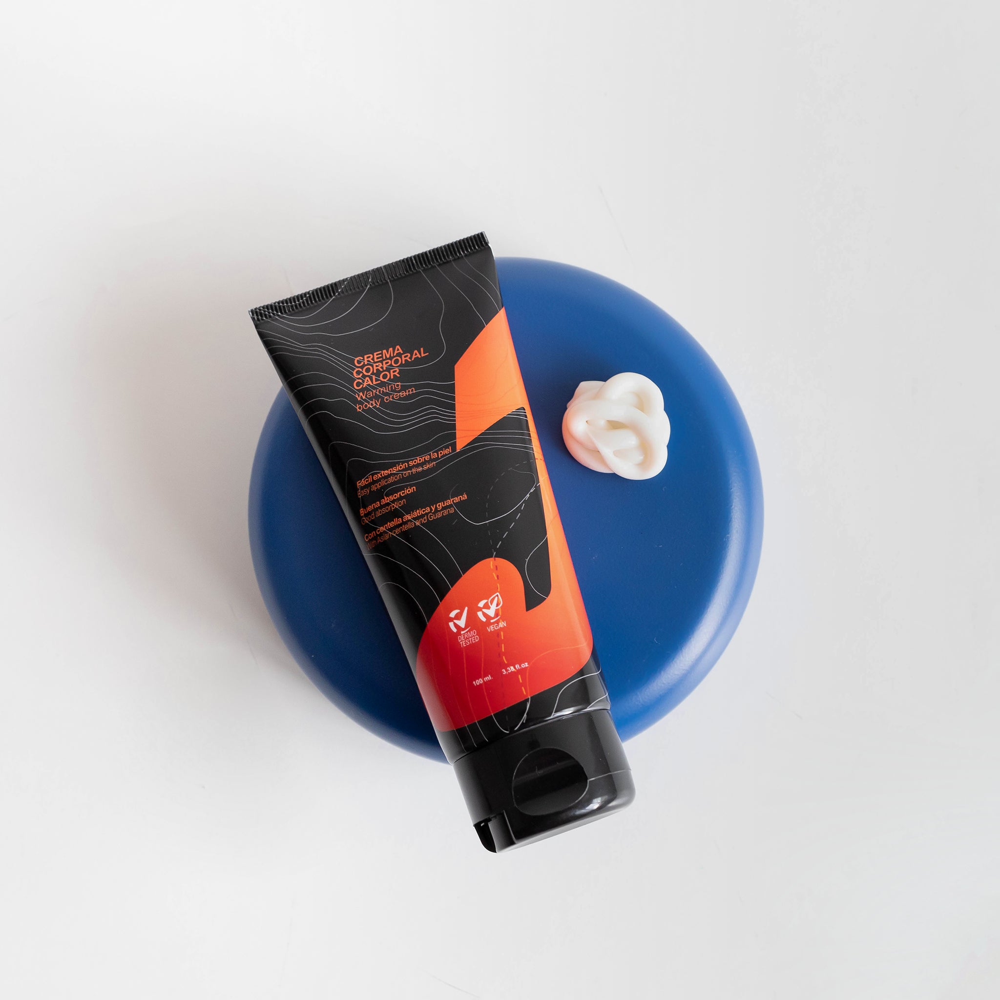 Crème corporelle effet chaleur pour la récupération musculaire au guarana et à la centella asiatica – 100 ml