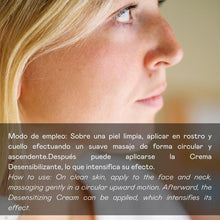Load image into Gallery viewer, sobre una piel limpia, aplicar en rostro y efectuar masaje

