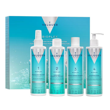Estuche Bioplex Valquer con tratamiento reconstructor, tratamiento intensivo, champú fortalecedor y mascarilla protectora