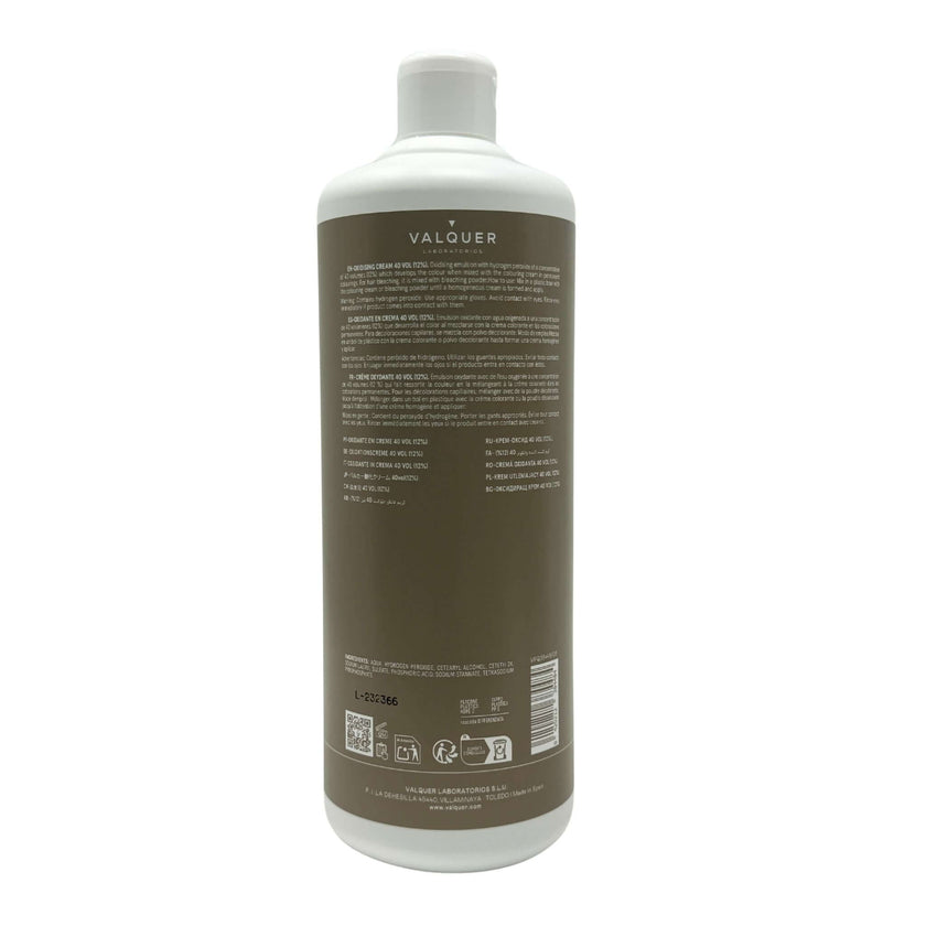 etiqueta Agua Oxigenada 40 vol (12 %)