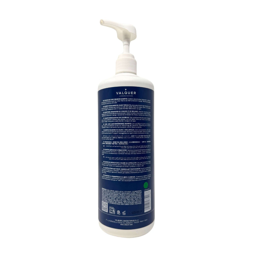 etiqueta champu cabello teñido 