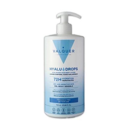 Hyaludrops Fragrance-Free Body Lotion – 72H Hydration – 700 ml