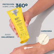 Textura del Hydra Sunscreen Cream SPF 50+ Valquer con ácido hialurónico y carnosina
